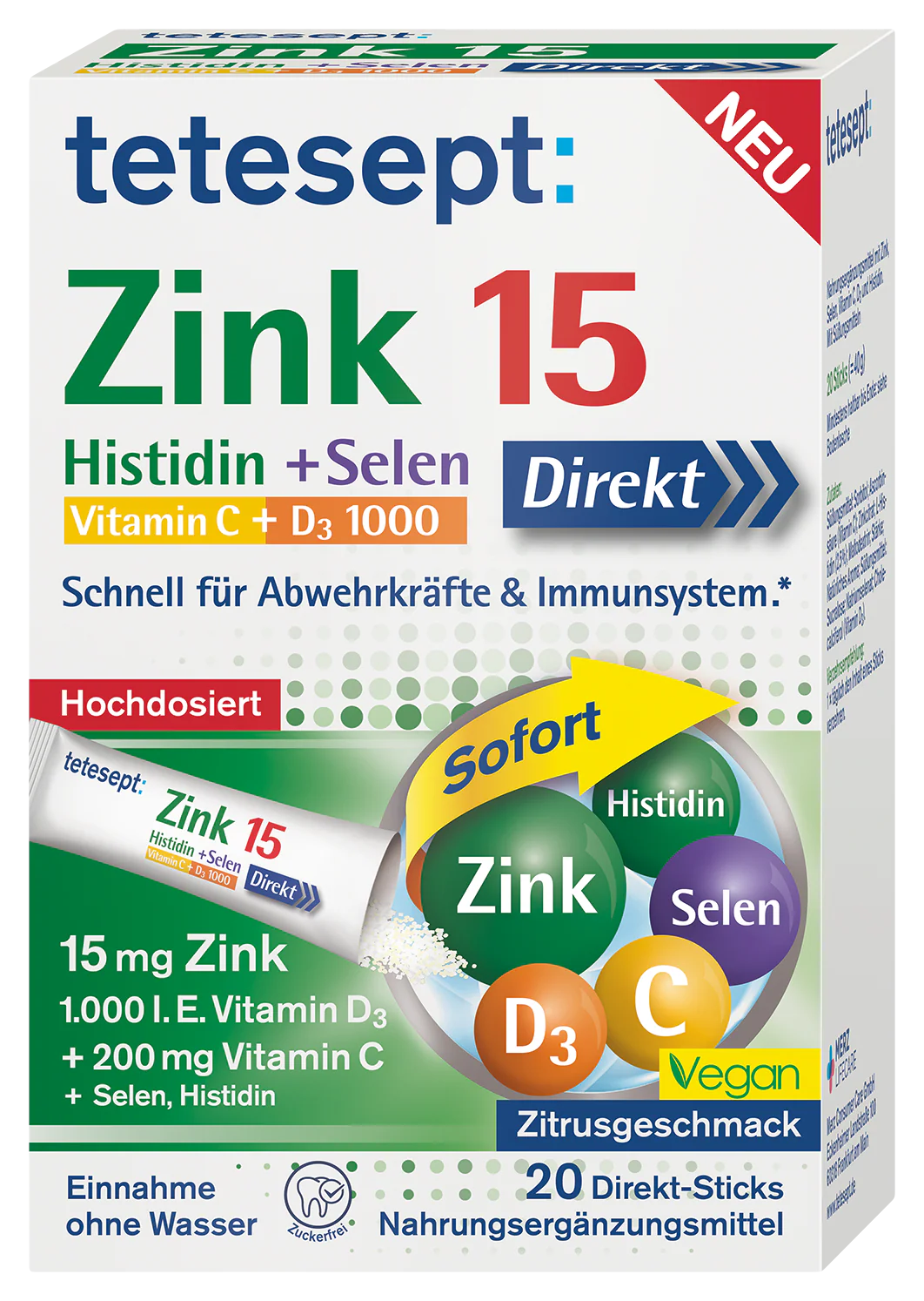 Zink 15 Direkt Sticks